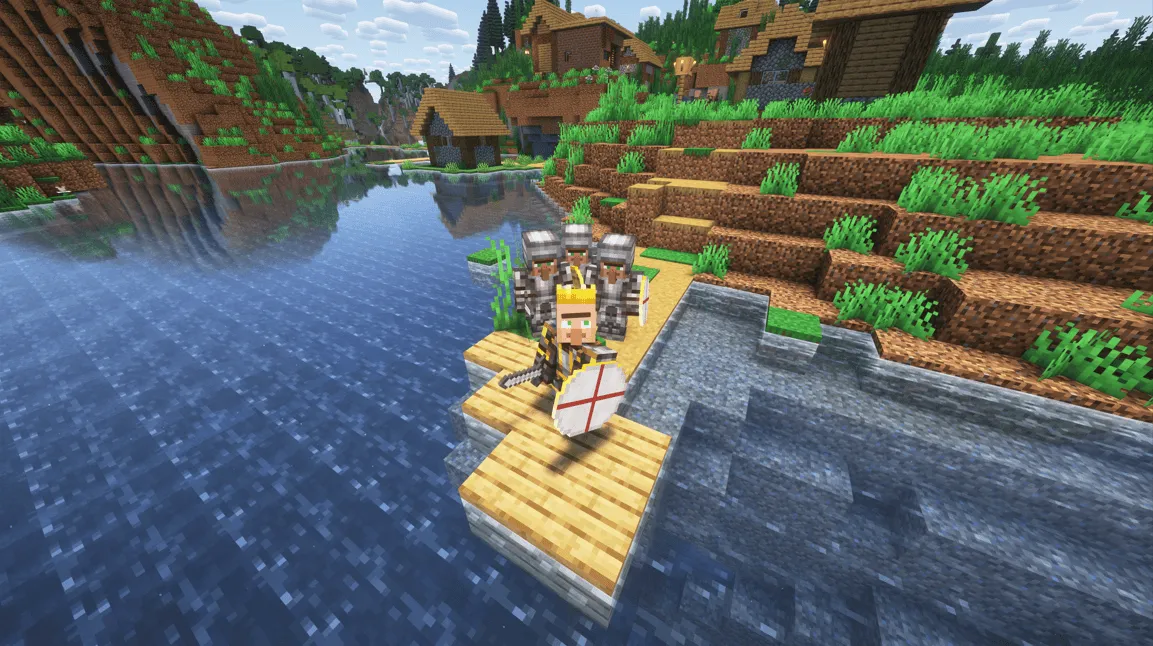 Crownfall Medieval Survival — скриншот 1 (Модпаки, Minecraft)