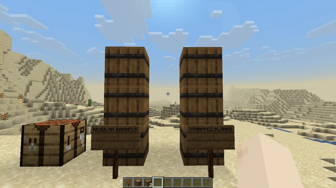 Strapped Planks (The Jobless Barrels) — скриншот 1 (Моды, Minecraft)