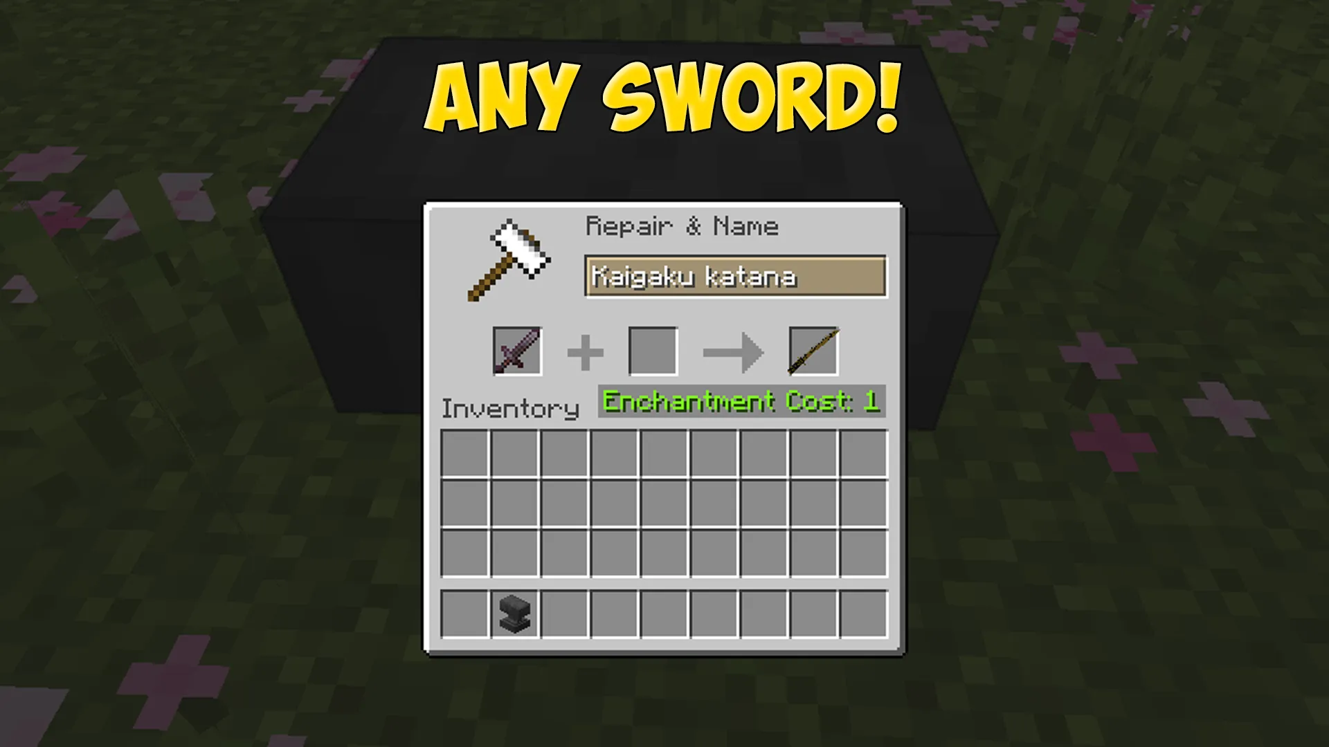 Kaigaku katana from anime demon slayer — скриншот 1 (Текстуры, Minecraft)