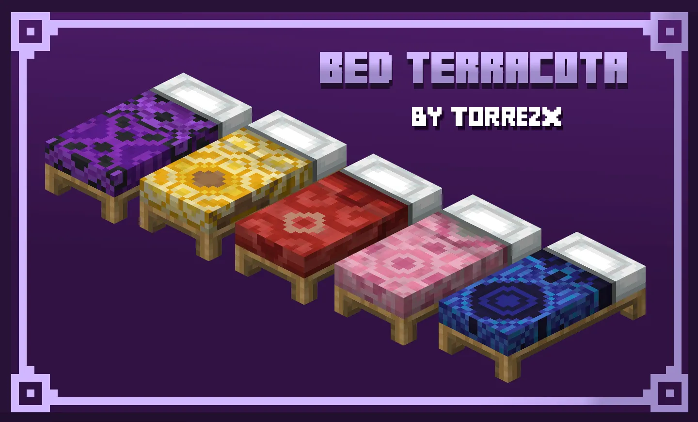 Torrezx-Beds terracota, Текстуры, Minecraft