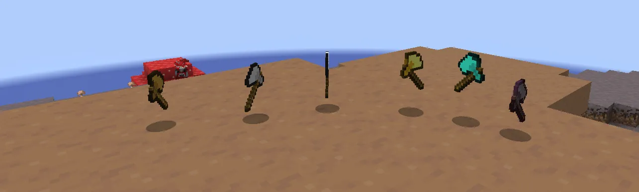 Larger axes, Текстуры, Minecraft