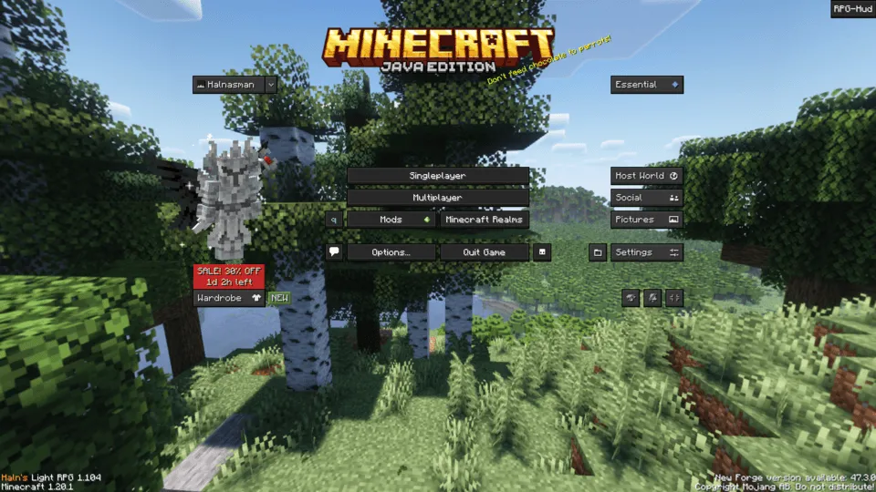 Haln's Light RPG — скриншот 2 (Модпаки, Minecraft)