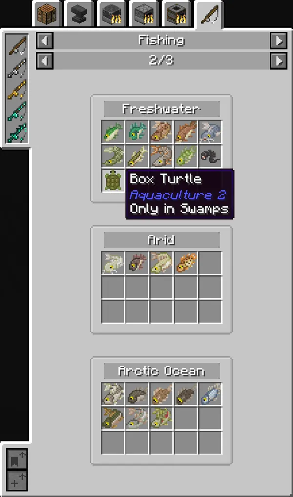 Just Enough Fishing (JEF) — скриншот 4 (Моды, Minecraft)
