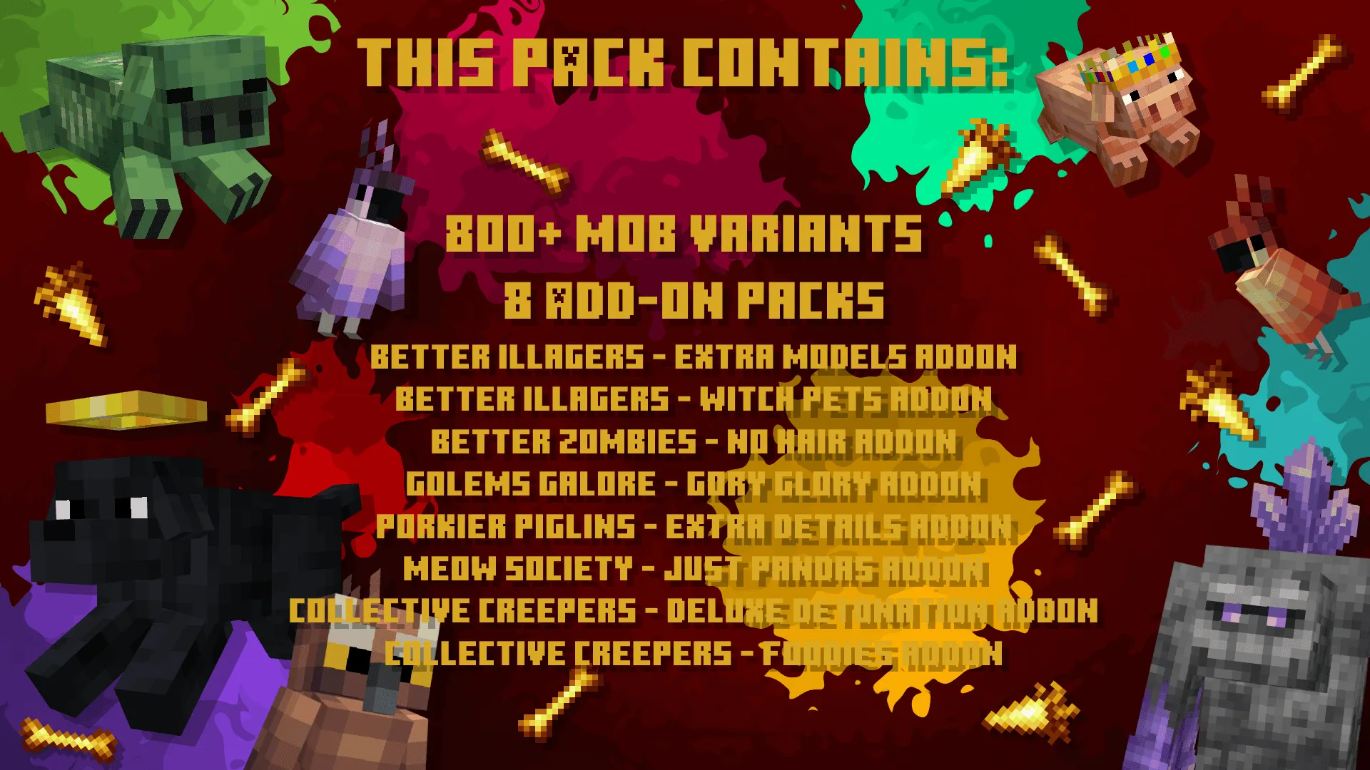 Max's Better Mobs, Текстуры, Minecraft