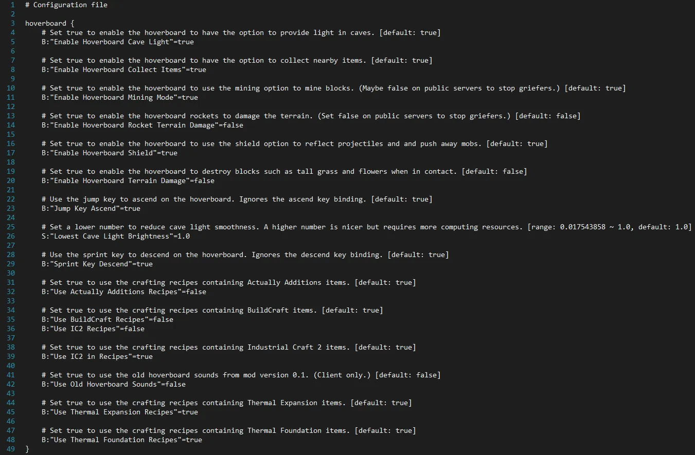 Arkif's Hoverboard Mod, Моды, Minecraft