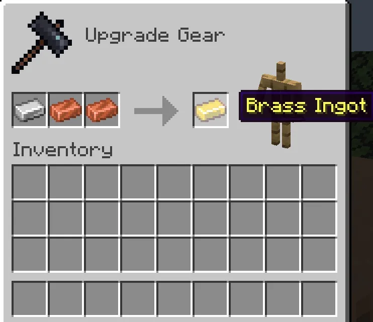 Brass Armor and tools — скриншот 1 (Моды, Minecraft)