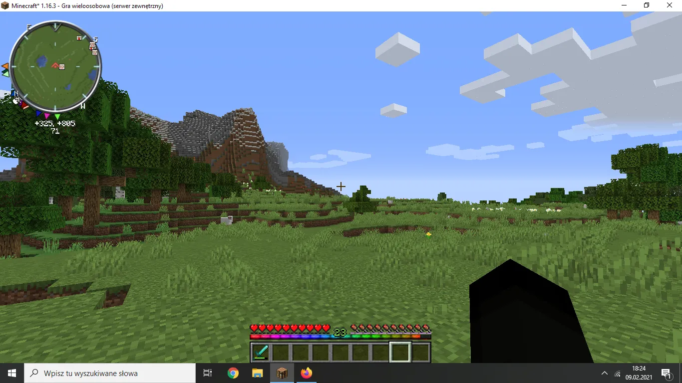 rainbow xp bar and connected glass texture pack — скриншот 1 (Текстуры, Minecraft)