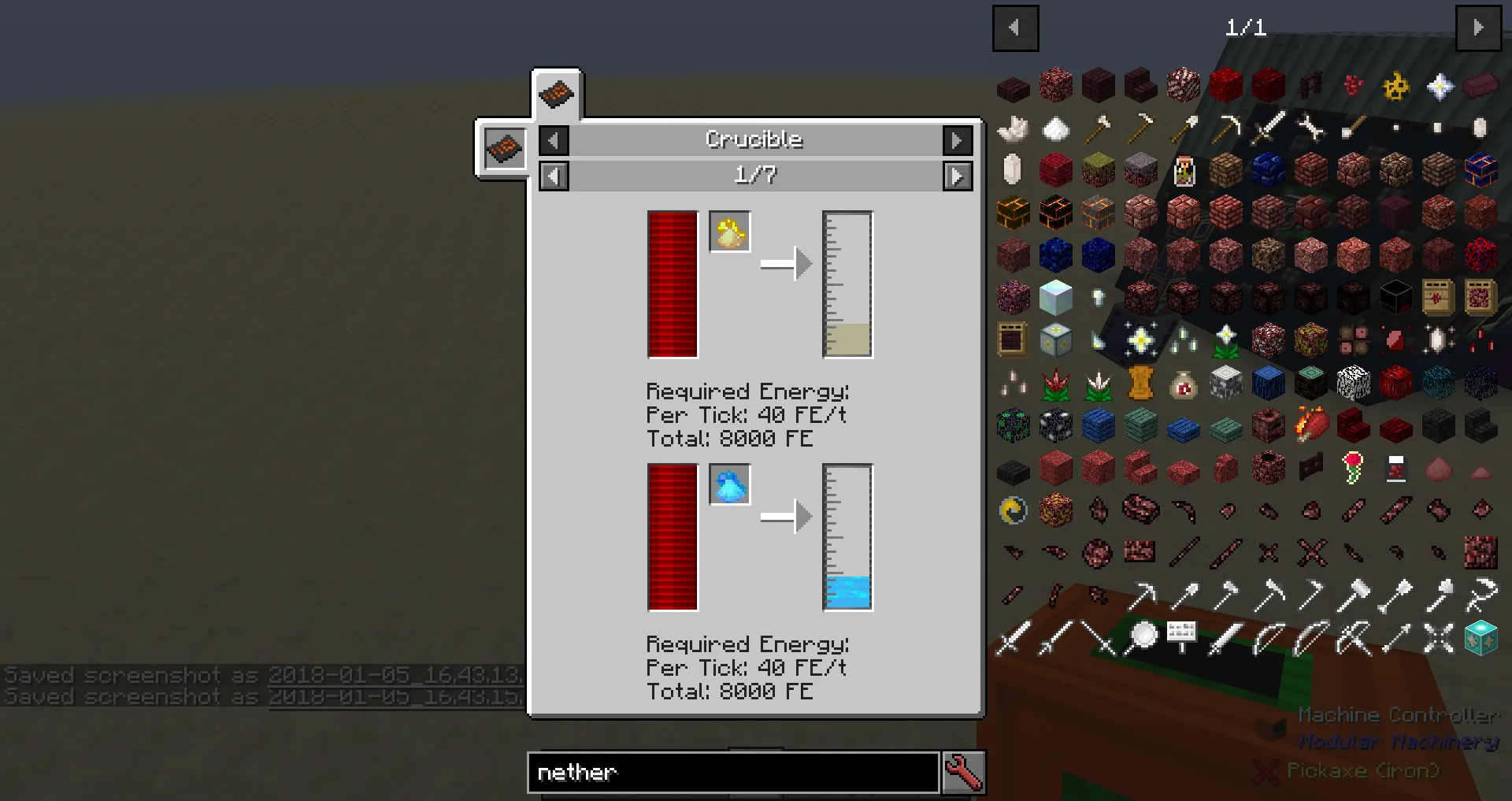 DNS' MM Machines - Crucible, Кастомизации, Minecraft
