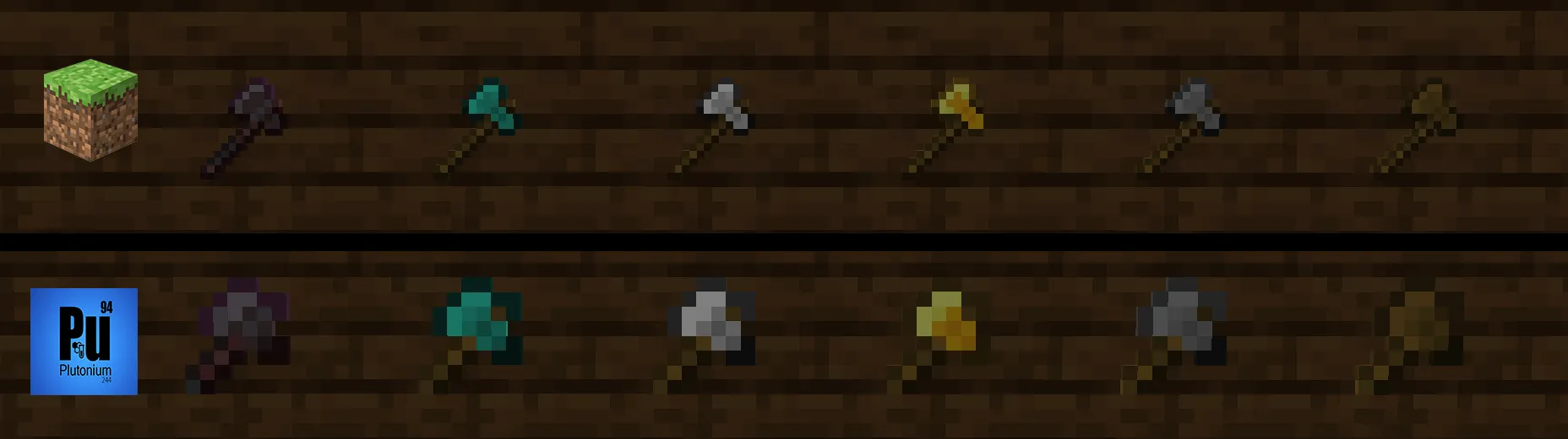 Plutonium, Текстуры, Minecraft