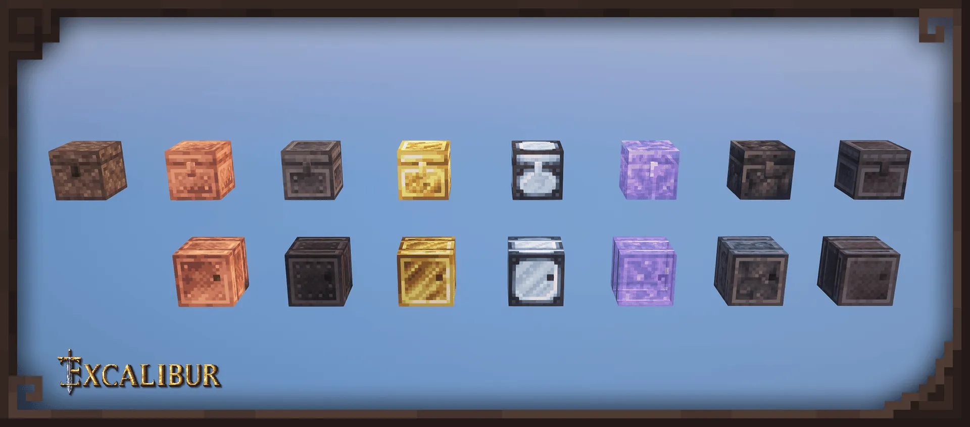 Excalibur | Iron Chests: Restocked Support — скриншот 1 (Текстуры, Minecraft)