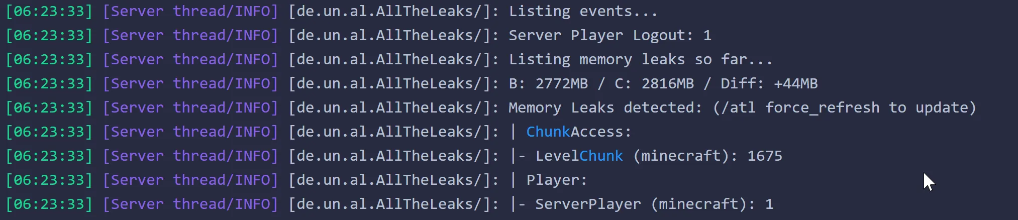 AllTheLeaks (Memory Leak Fix), Моды, Minecraft