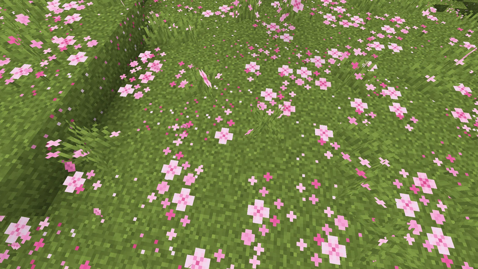 Cherry Grass OPTIFINE EDTION — скриншот 2 (Текстуры, Minecraft)