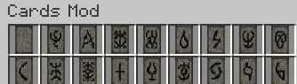 Runic Cards (LEGACY) — скриншот 1 (Моды, Minecraft)