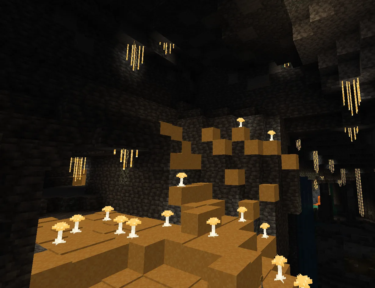 Golden Glowing Grotto, Текстуры, Minecraft