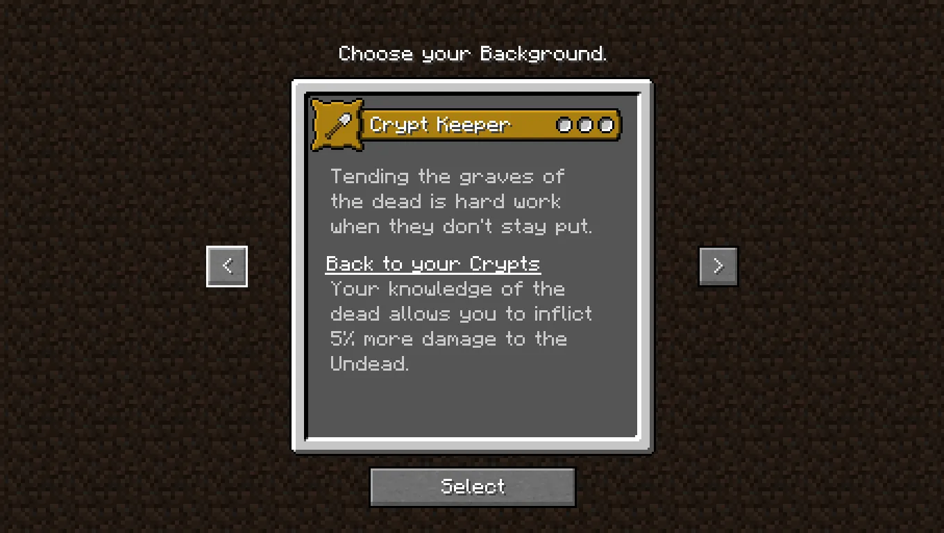 Origins: Backgrounds [Forge], Моды, Minecraft