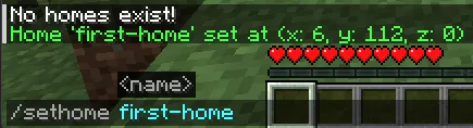 HomeWarp — скриншот 2 (Моды, Minecraft)