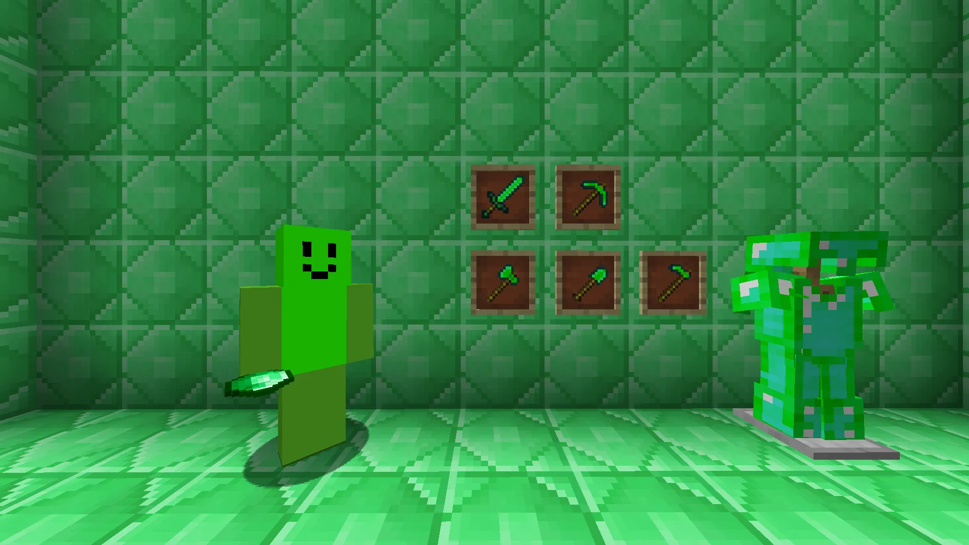 Hew Emerald items! — скриншот 1 (Моды, Minecraft)