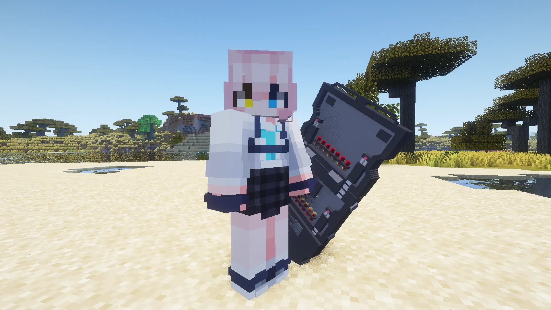 Blue Archive Takanashi Hoshino Iron Horus Shield — скриншот 3 (Текстуры, Minecraft)