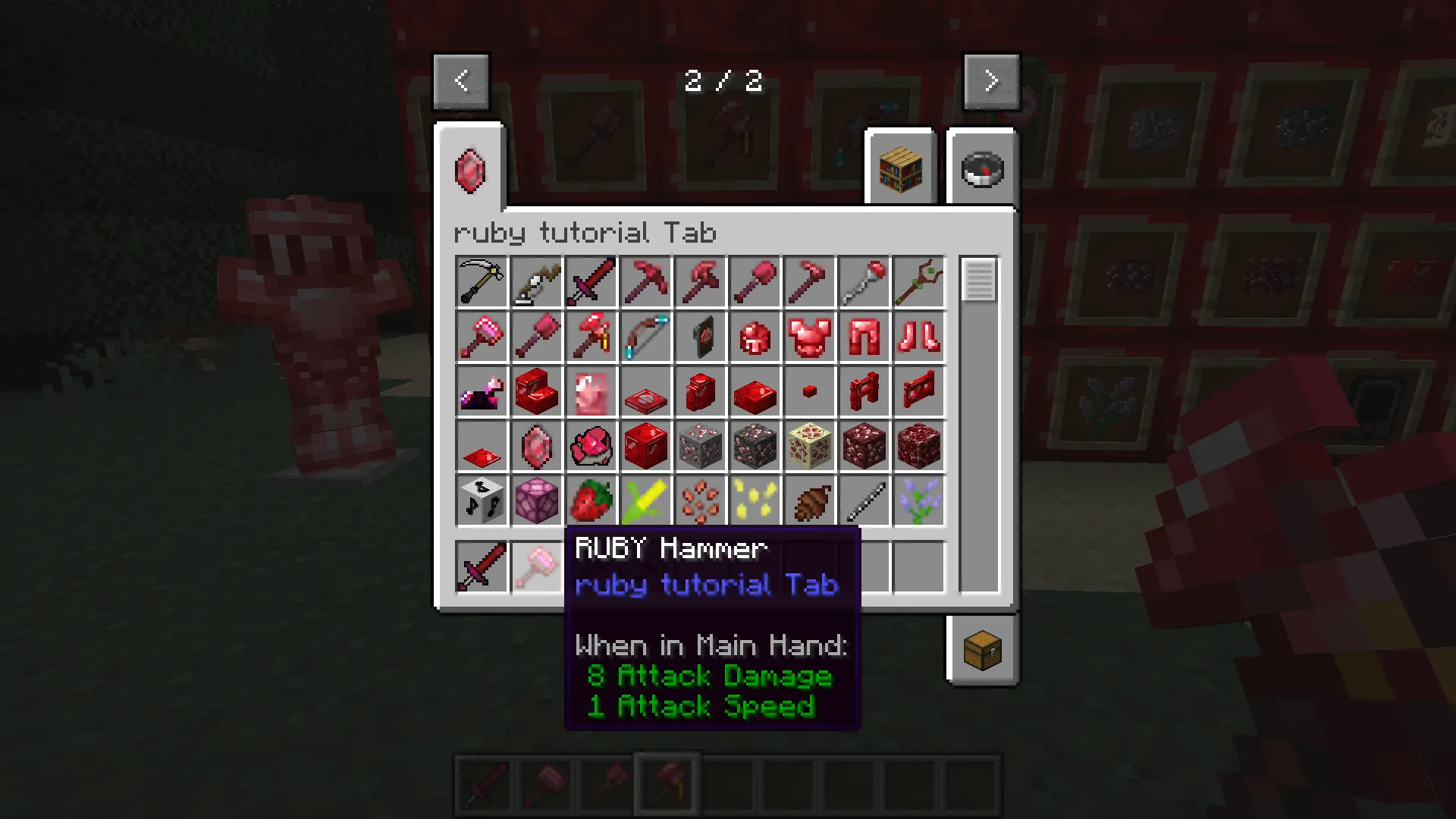 RUBY MANIA, Моды, Minecraft