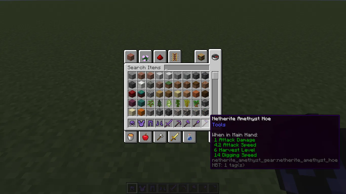 Netherite Amethyst Gear, Моды, Minecraft