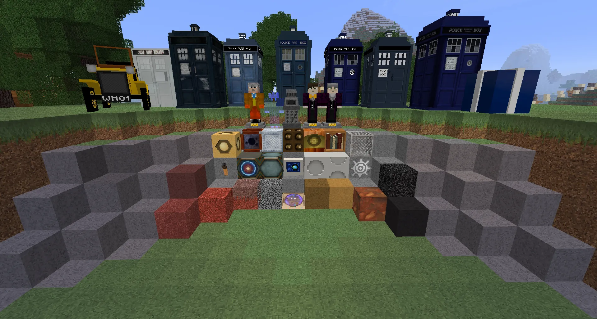 The Doctor x32 Dalek Mod 1.6.4 — скриншот 3 (Текстуры, Minecraft)