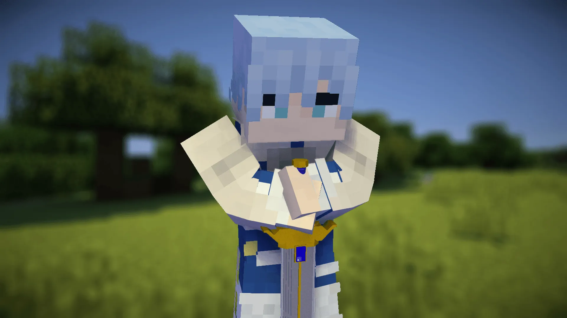Himmel hero sword from anime Sousou no Frieren — скриншот 1 (Текстуры, Minecraft)