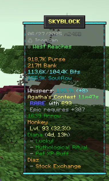 Customized Scoreboard — скриншот 1 (Моды, Minecraft)