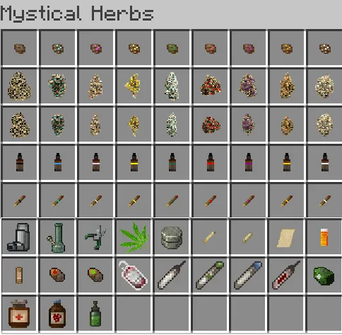 Mystical Herbs (Stand-alone), Моды, Minecraft