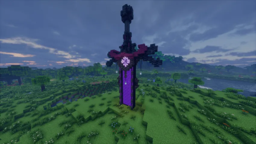 Goldrobin's Nether Sword Portal — скриншот 2 (Дата-паки, Minecraft)