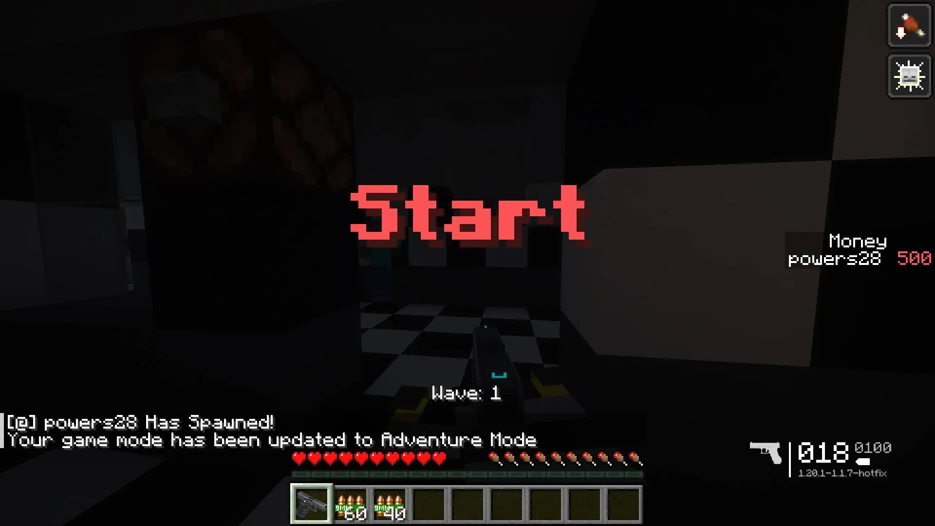FNAF Zombies TACZ — скриншот 1 (Карты, Minecraft)