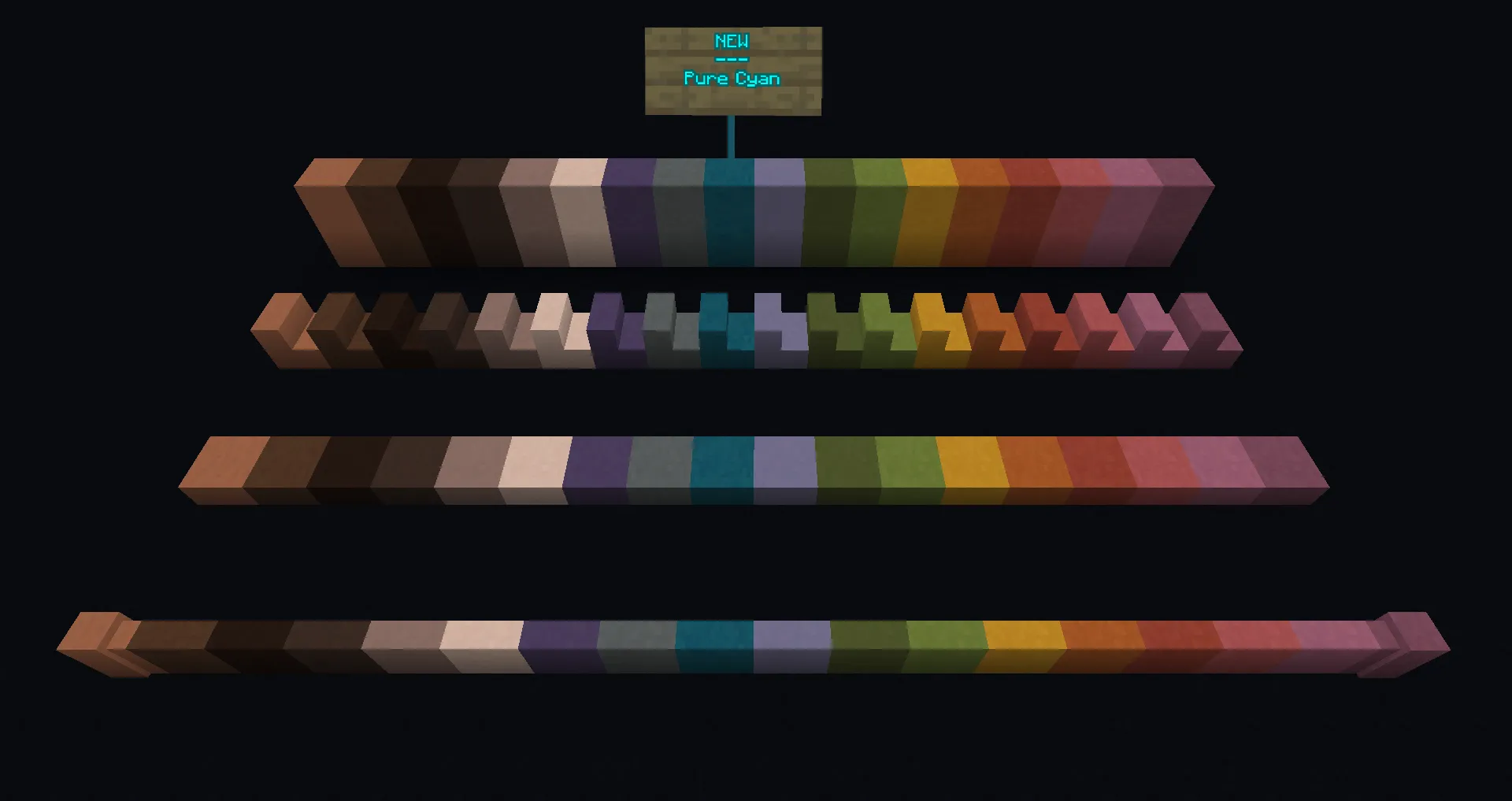 Feur Colors - Variant of Vanilla colored blocks [Forge], Моды, Minecraft