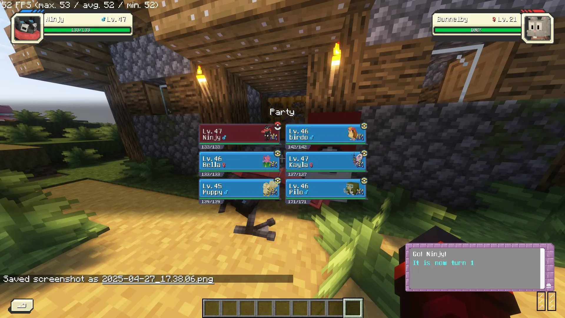 Pokemon Fire Red and Leaf Green interface for cobblemon., Текстуры, Minecraft