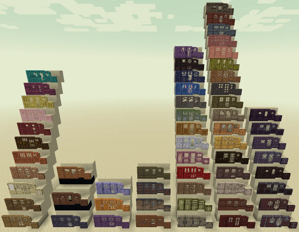 Tutta's Doors — скриншот 1 (Моды, Minecraft)