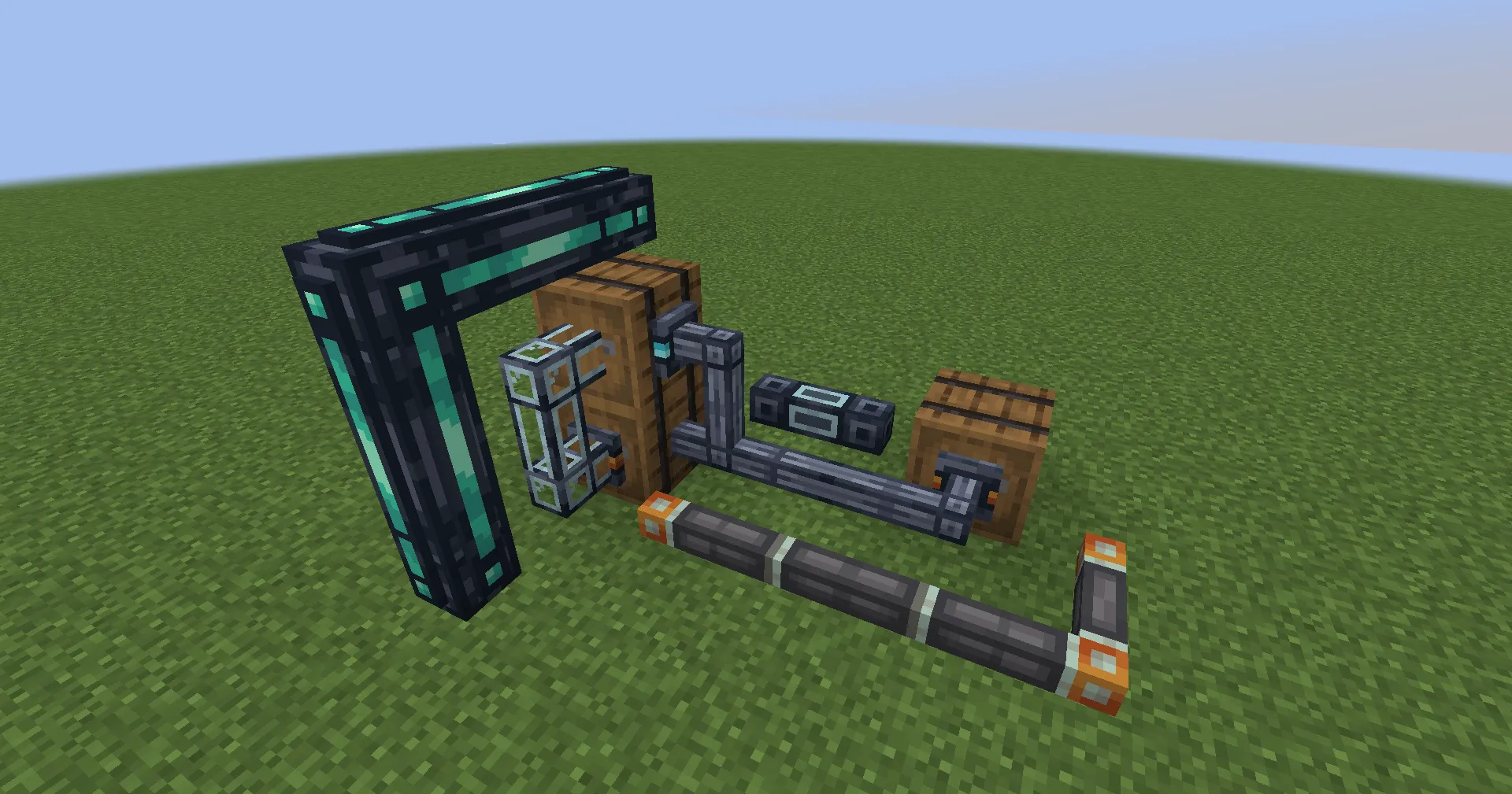 Oritech: Consistent Pipes Retexture — скриншот 3 (Текстуры, Minecraft)
