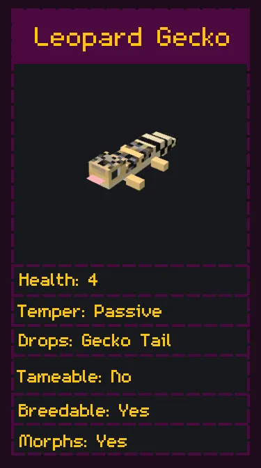 Alex's Herps, Моды, Minecraft