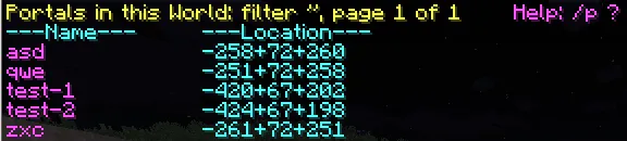 World Portals NextGen — скриншот 4 (Плагины, Minecraft)