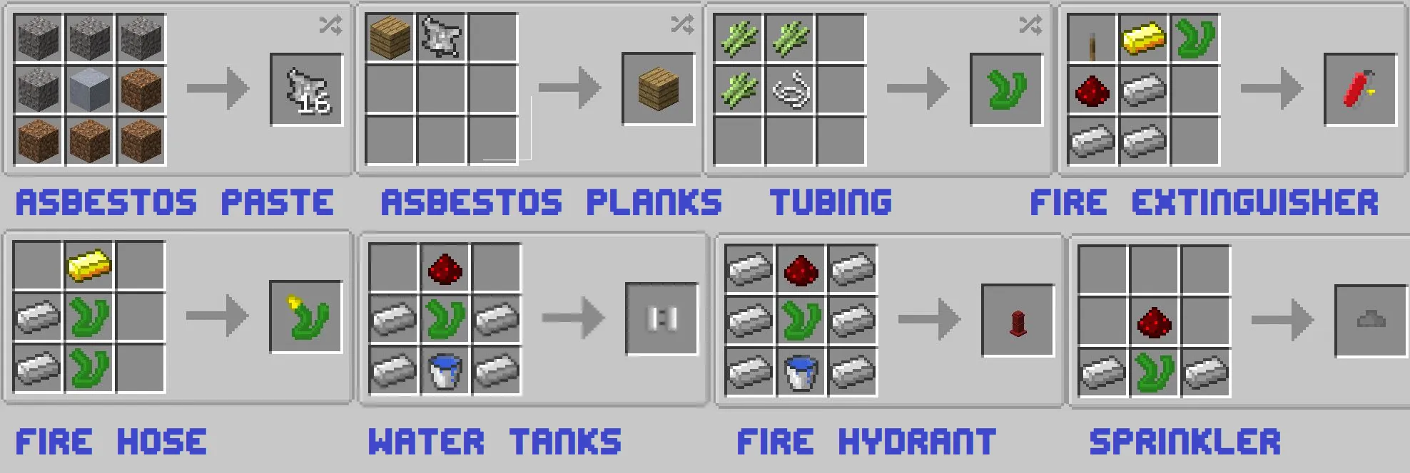 Aardvark's Firefighting, Моды, Minecraft