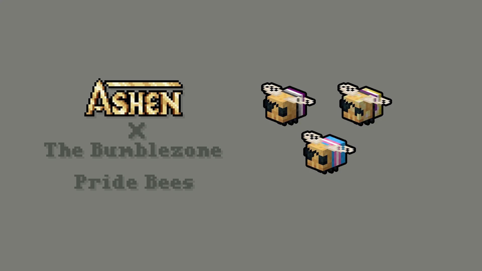 Ashen + Bumblezone Pride Bee Support, Текстуры, Minecraft