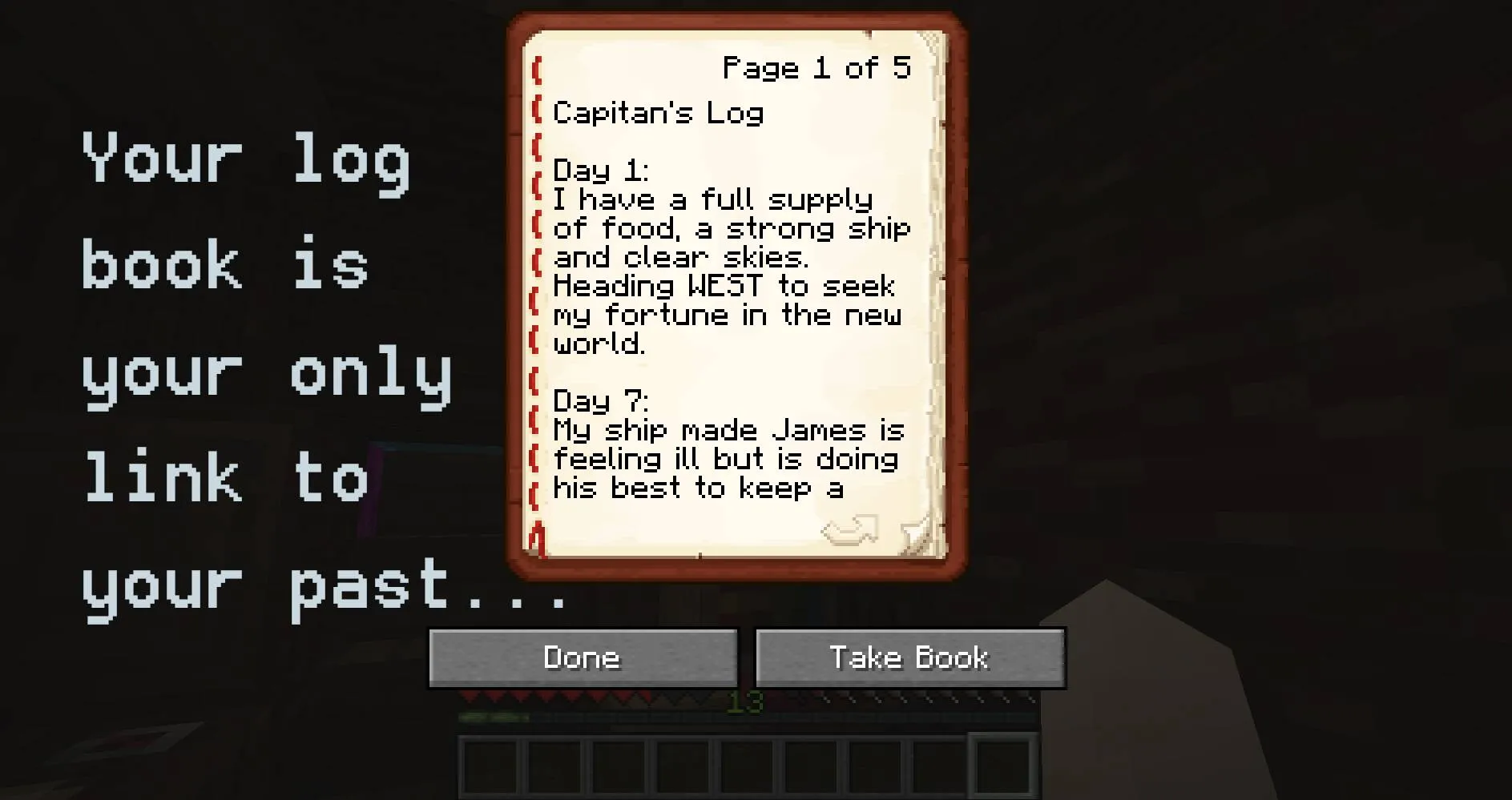 The Lost Captain, Карты, Minecraft