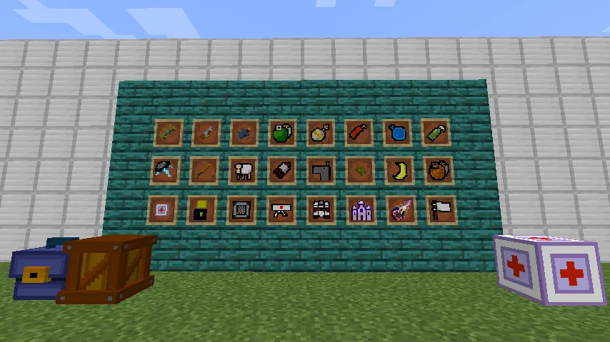 Worms Block Wars — скриншот 4 (Моды, Minecraft)