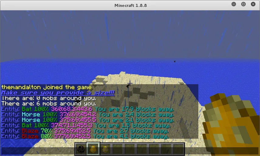 MobFinder — скриншот 1 (Плагины, Minecraft)