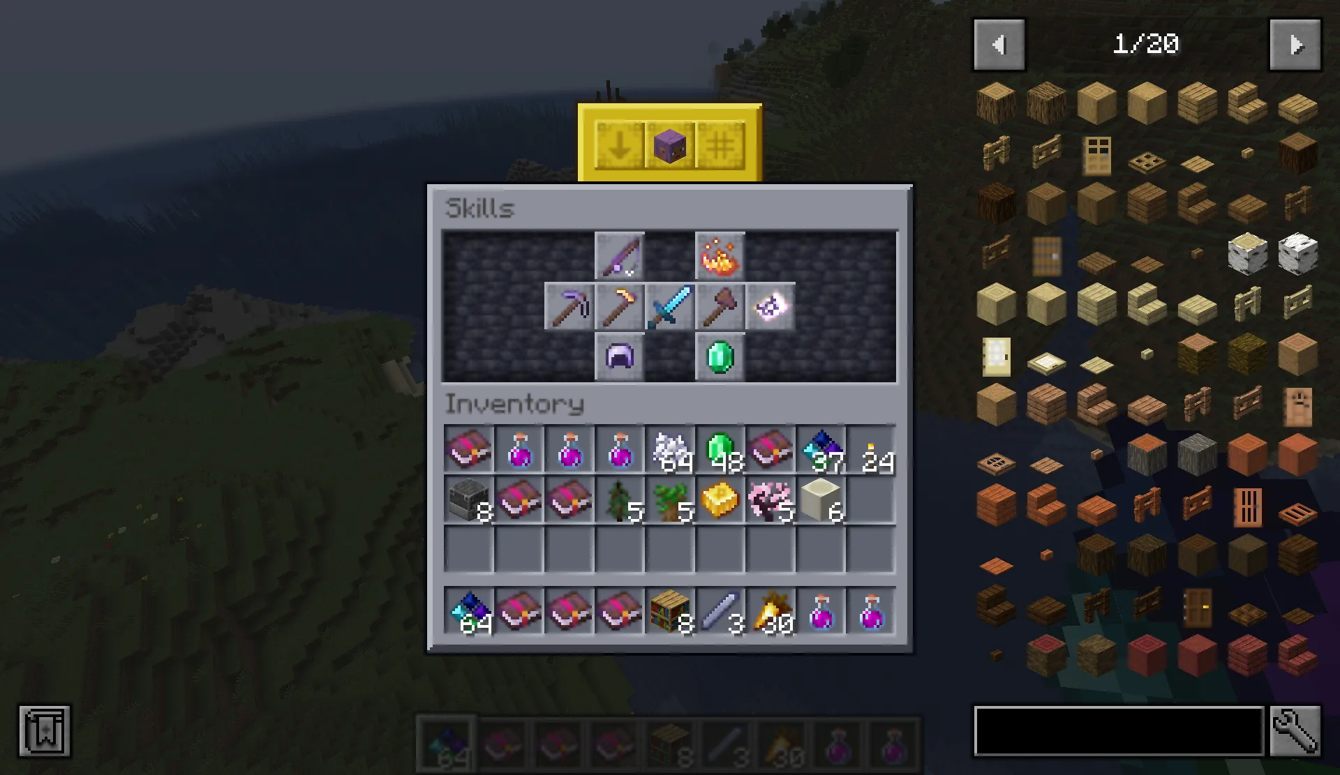Poscard's Skills, Моды, Minecraft