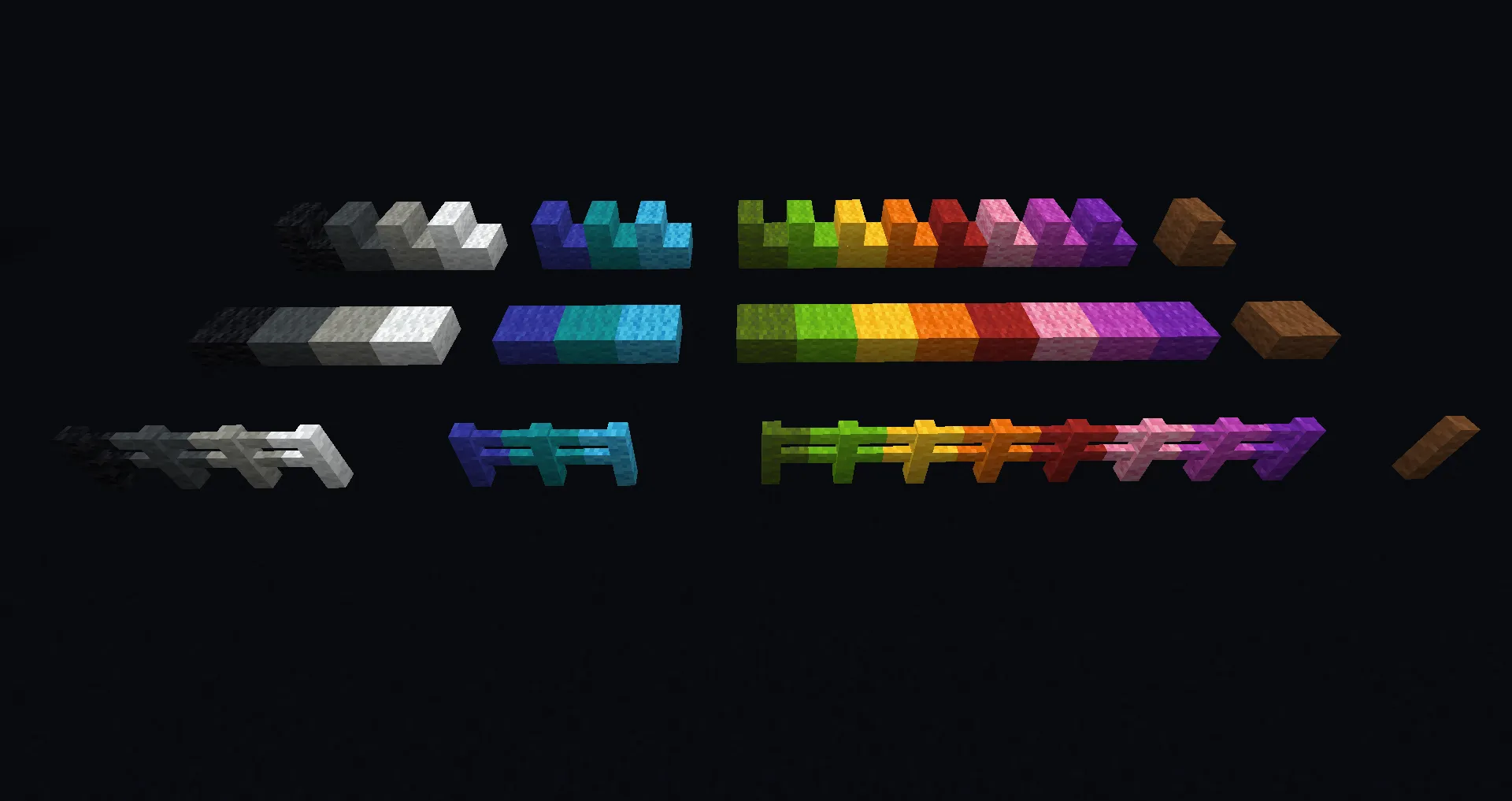 Feur Colors - Variant of Vanilla colored blocks [Forge], Моды, Minecraft