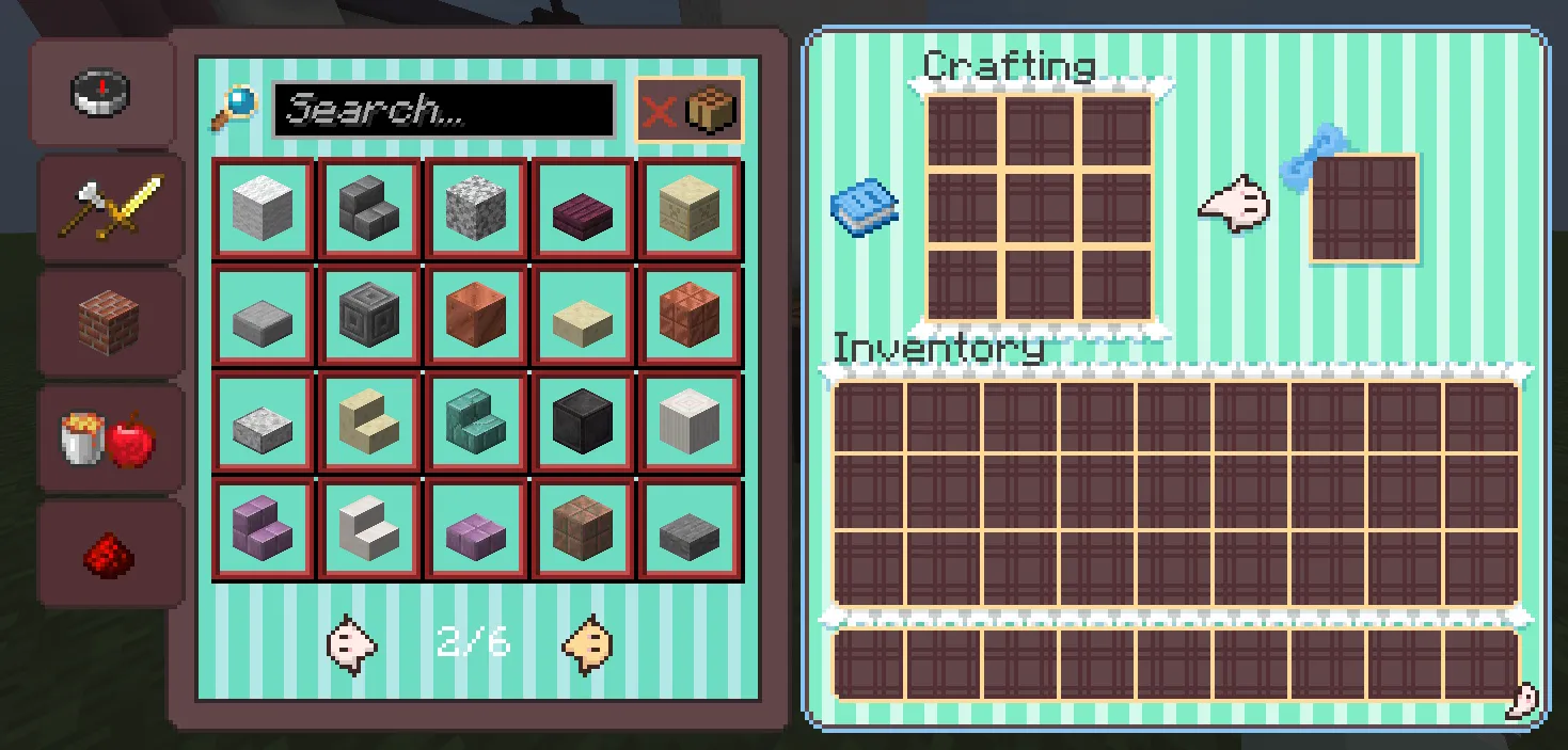 Mint Fantome GUI, Текстуры, Minecraft