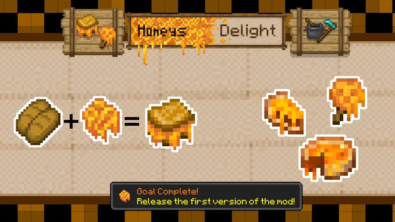 Honey's Delight — скриншот 6 (Моды, Minecraft)