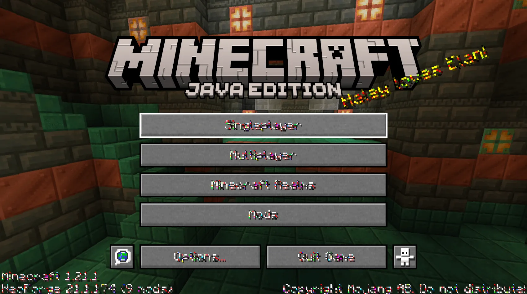 Glitchy font — скриншот 2 (Текстуры, Minecraft)