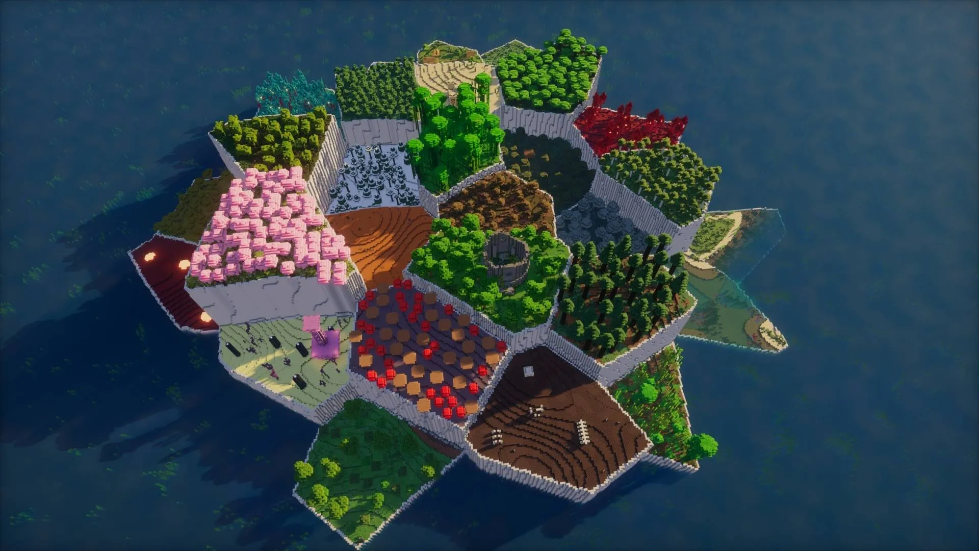 Multi-Biome Survival Island — скриншот 5 (Карты, Minecraft)