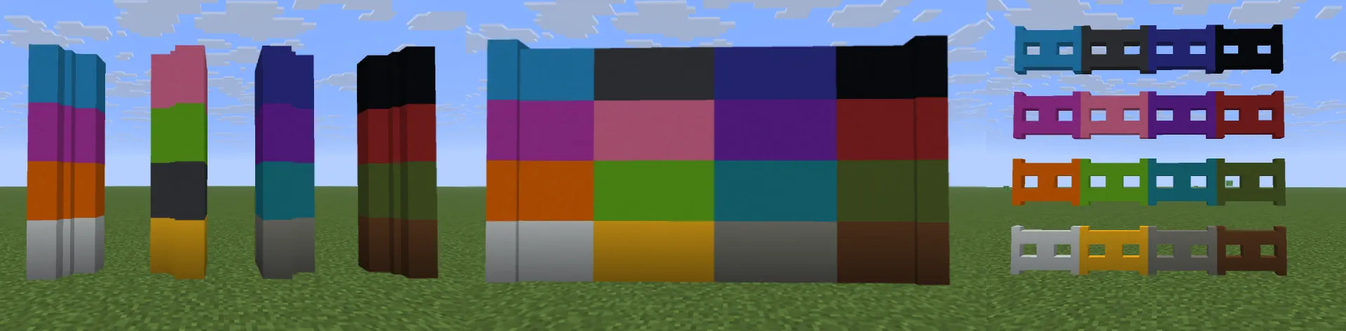 Decorative Concrete Lattices — скриншот 10 (Моды, Minecraft)