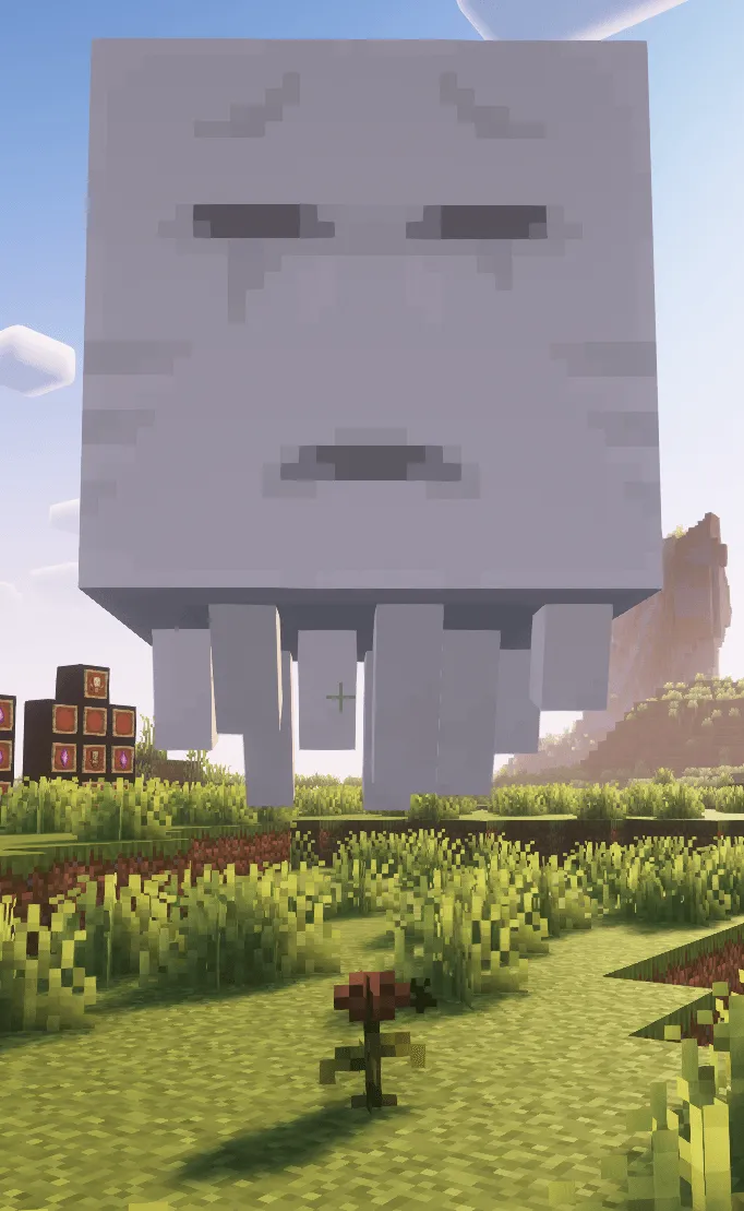 Better Happy Ghasts – Fly & Ride — скриншот 3 (Моды, Minecraft)