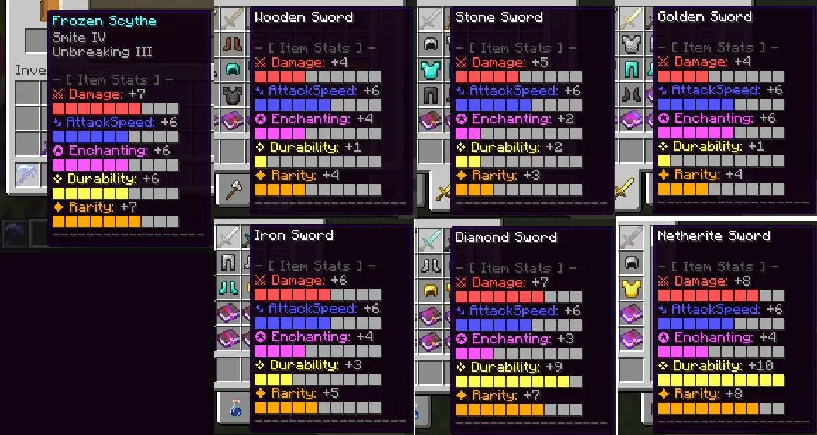 MineSword, Моды, Minecraft